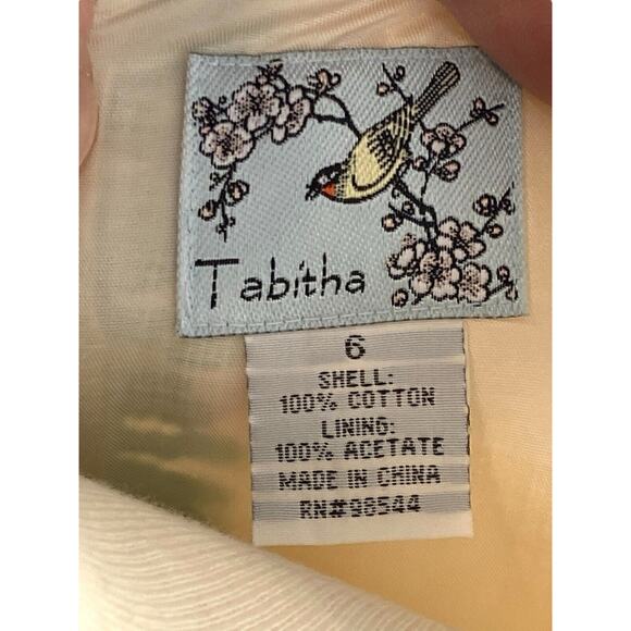 Anthropologie Tabitha Pom Flower Shift Sheath Dress Career Lined Size 6 - Picture 8 of 8